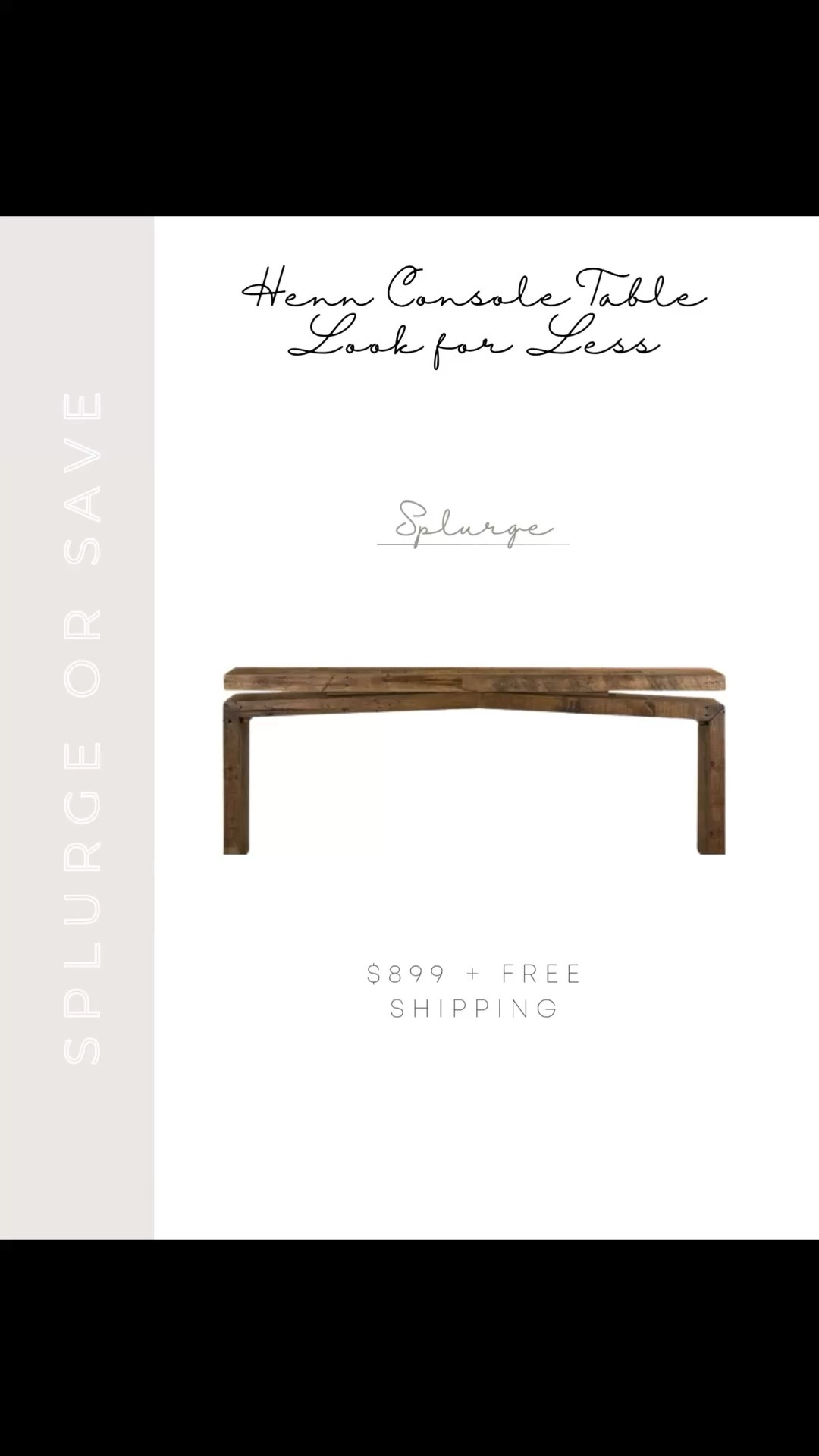 If you love the look of the Henn console table but not the price, these are some of the best look-for-less options I’ve found.

Same clean lines, same warm wood tones, just way more budget-friendly.

Linking all of my favorites here 🤍

#LTKSaleAlert #LTKHome