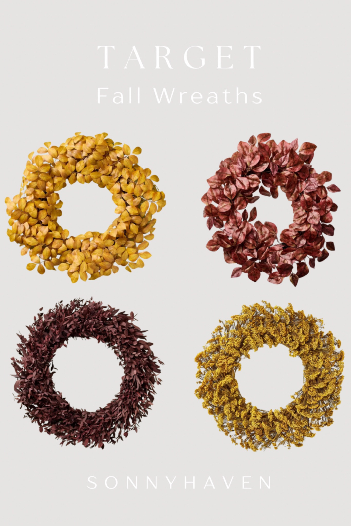 Hearth & Hands wreaths from Target 

Fall home decor 

#LTKSeasonal #LTKHome
