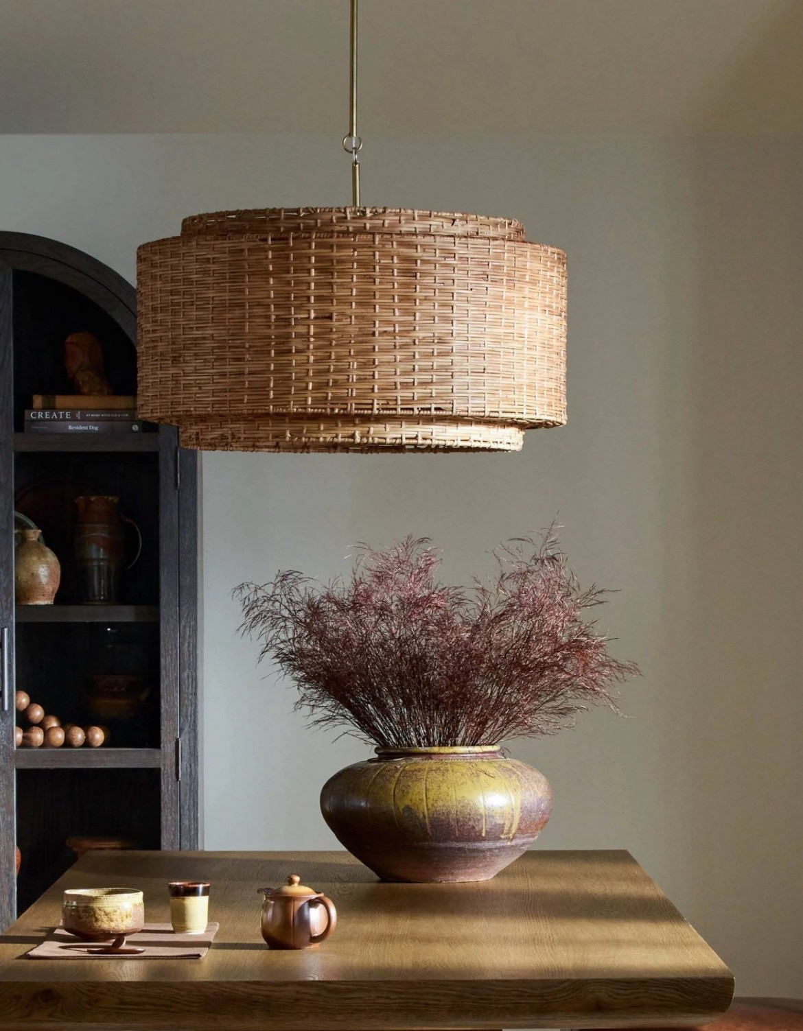 Beautiful woven pendant light for a dining room, bedroom or living room. 

#LTKHome