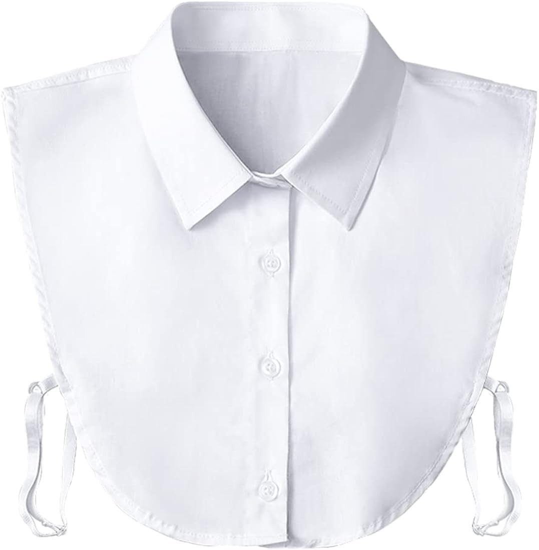Fake Collar Detachable Dickey Collar Blouse Half Shirts Peter Pan Faux False Collar for Women & Girl | Amazon (US)