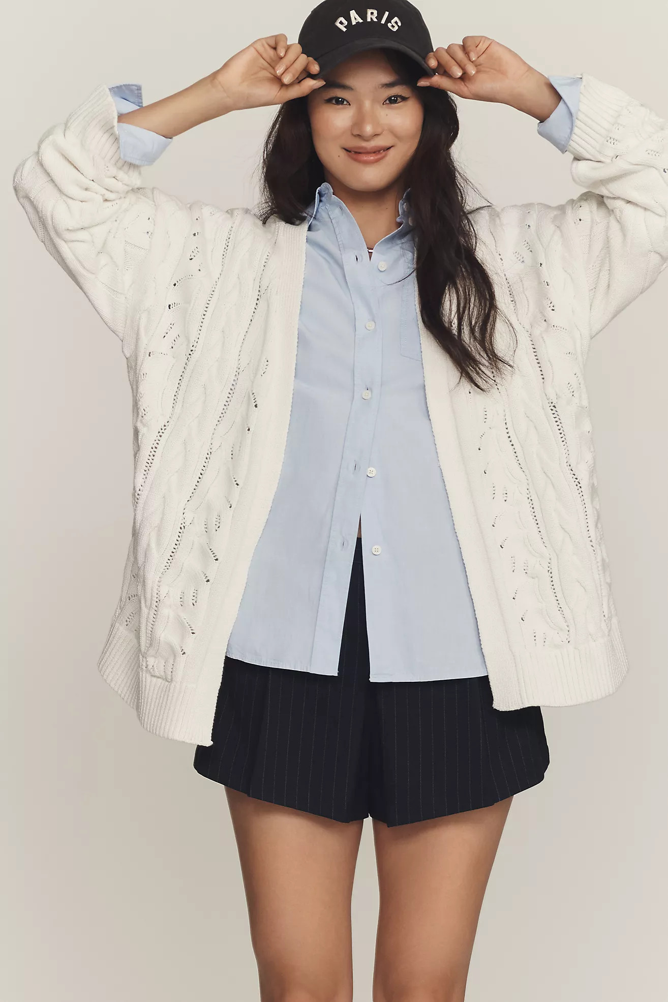 By Anthropologie Cable-Knit Cardigan Sweater | Anthropologie (US)