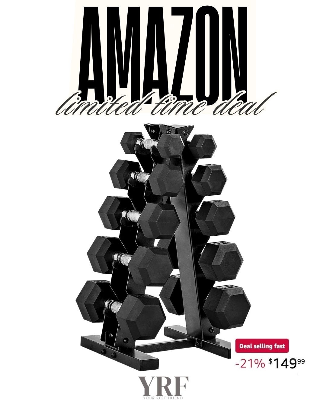 Limited-time deal on the CAP Barbell rubber coated dumbbell weight set with vertical rack. A space-saving home gym essential that makes strength training easy and organized.

#HomeGymEssentials #DumbbellSet #CAPBarbell #StrengthTraining #AmazonDeals #LimitedTimeDeal #LTKFinds #LTKFitness #WorkoutAtHome #FitnessEssentials #AmazonFinds #LTKDeals


#LTKSaleAlert #LTKfitnessgoals