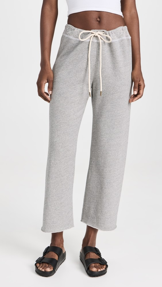 THE GREAT. The Wide Leg Cropped Sweatpants | Shopbop | Shopbop