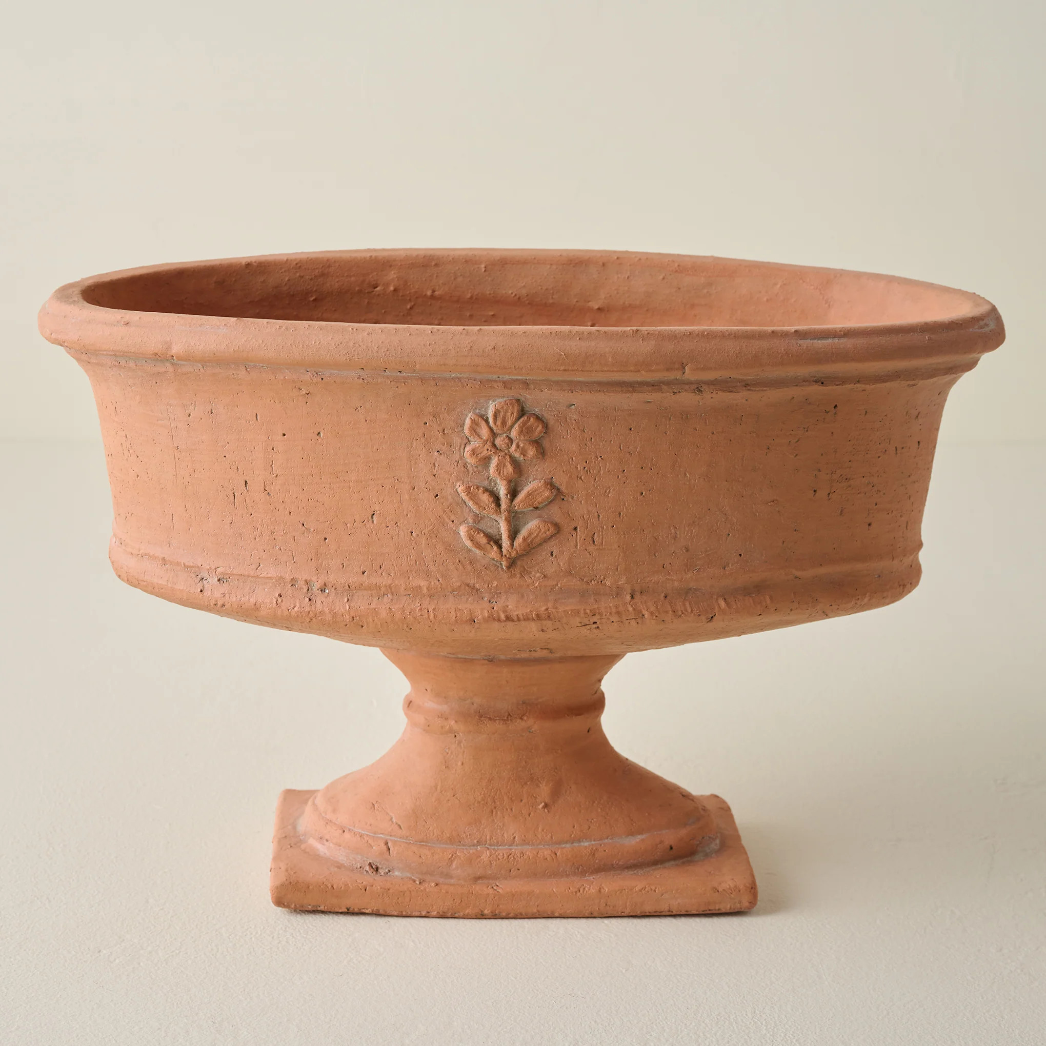 Elongated Floral Terracotta Planter | Magnolia