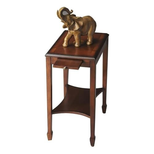 Beaumont Lane Traditional Rectangular Wood Side Table, Olive Ash Burl and Cherry Finish, Veneer I... | Amazon (US)