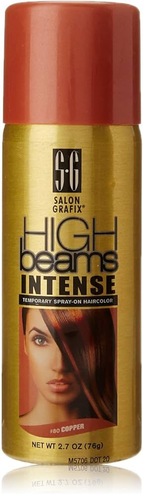 High Beams Intense Spray-On Hair Color -Copper - 2.7 Oz - Add Temporary Color Highlight to Your H... | Amazon (US)