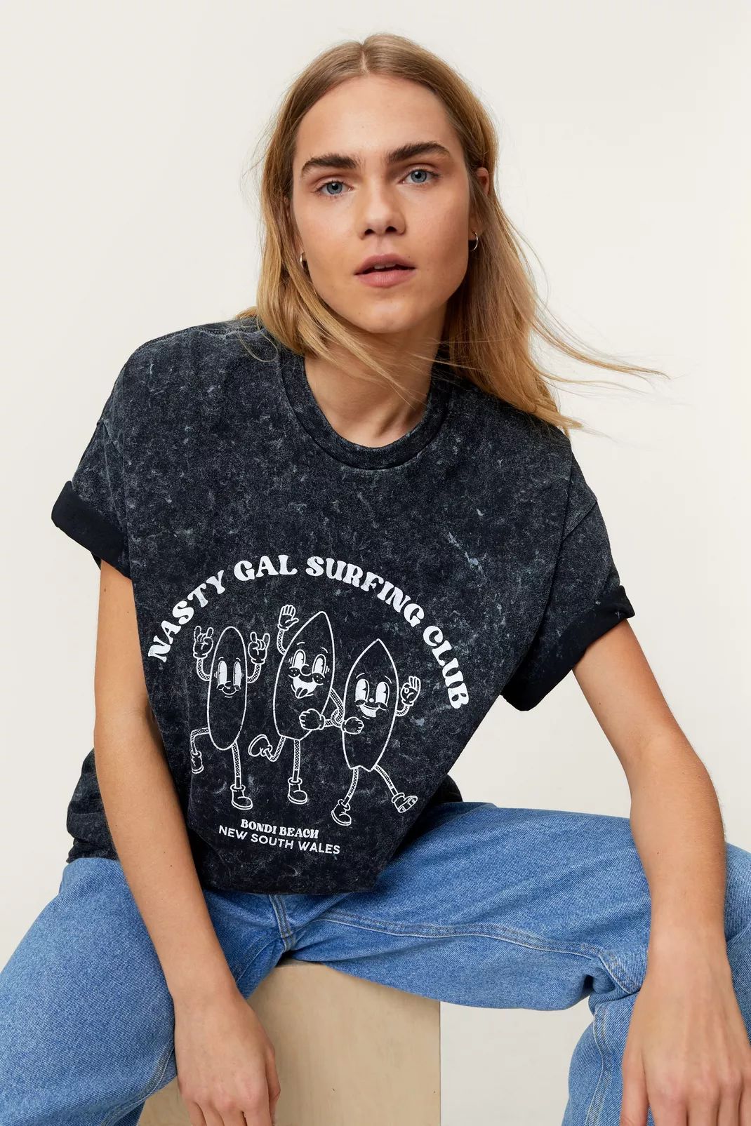 Nasty Gal Surfing Club Graphic T-Shirt | Nasty Gal (US)