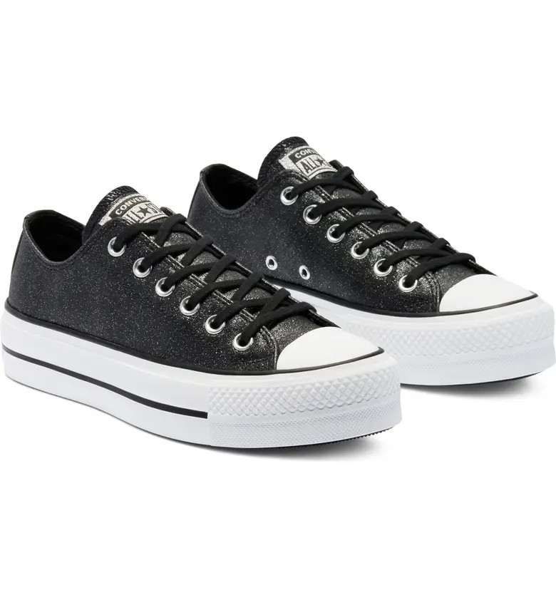 Chuck Taylor® All Star® Glitter Lift Ox Platform Sneaker | Nordstrom