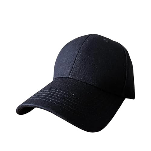 Baseball Hat Premium Unisex Cotton Hardtop Hat Adjustable Size Baseball Cap for Outdoor Activities Gifts for Women Men Girls (Cotton, Black) | Amazon (US)