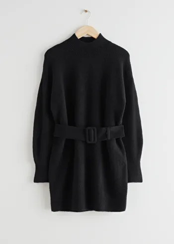 Belted Mini Knit Dress | & Other Stories US