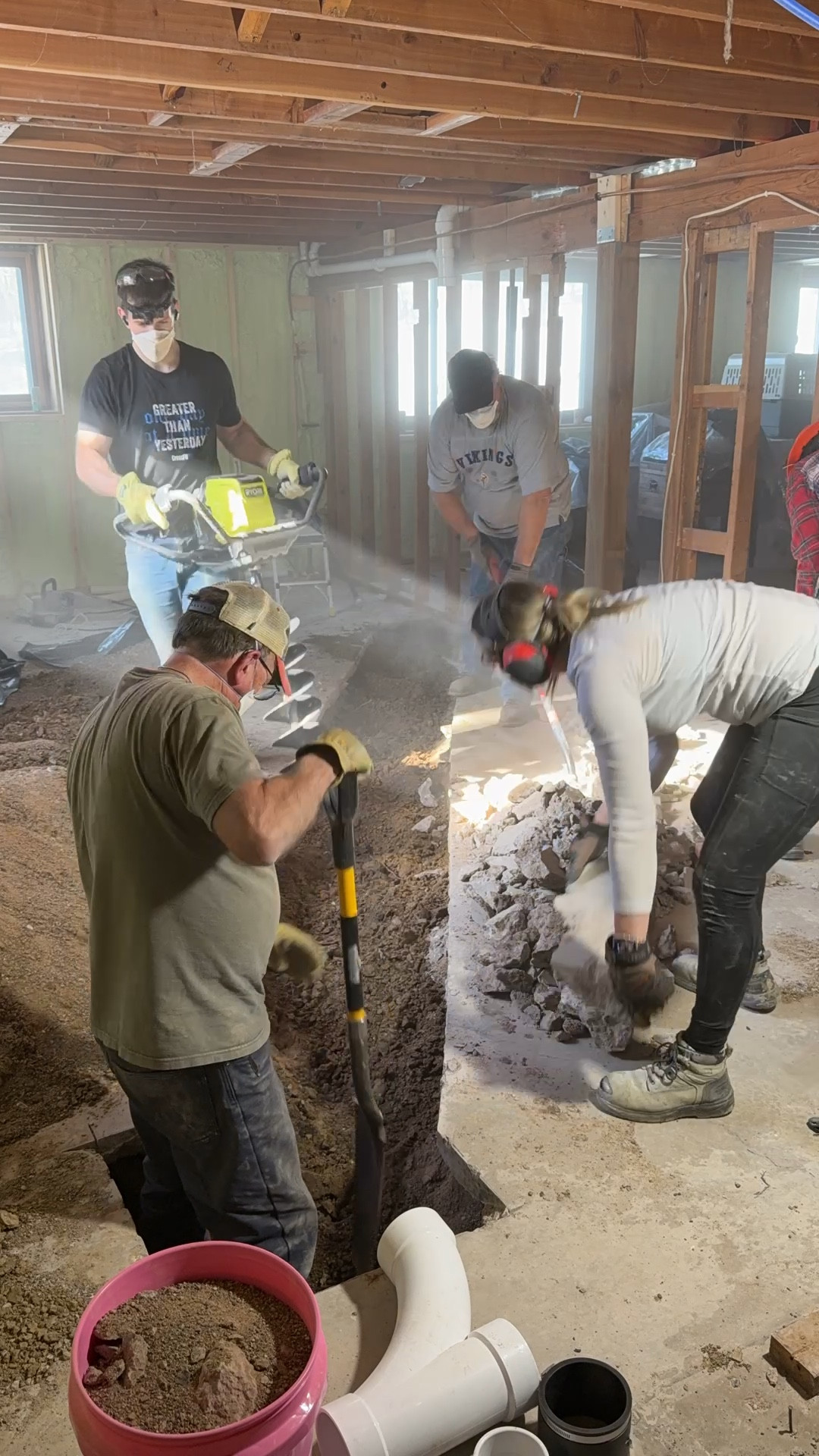 Just digging a casual 12’ trench through basement clay for our new primary bath sewer line 😌💪 Turns out this battery-powered auger doesn’t care how stubborn the clay is. What should’ve been a back-breaking nightmare? Done

#LTKdayinmylife #LTKstorytime #LTKHome