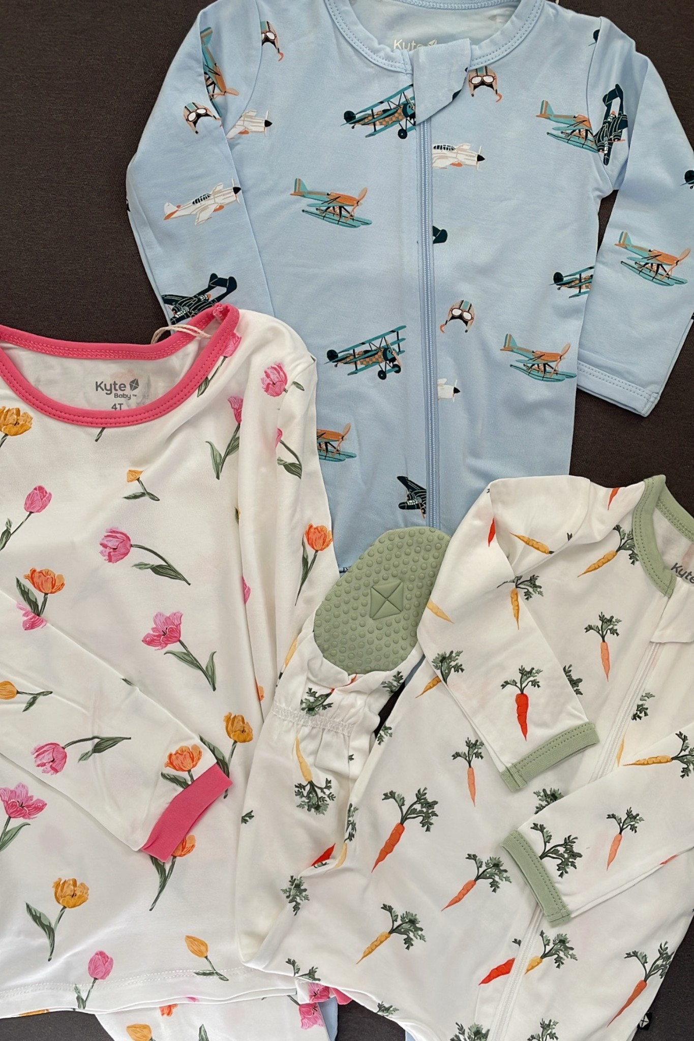 @Kyte Baby new pjs 🌷🥕 💚 ✈️ 
Bamboo pjs for baby and kids 


#LTKBaby #LTKKids