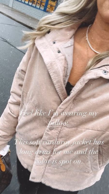 This corduroy jacket is so good! Long arms, soft fabric, & three color choices. I’m in my true med 

#LTKsalealert #LTKstyletip #LTKSeasonal
