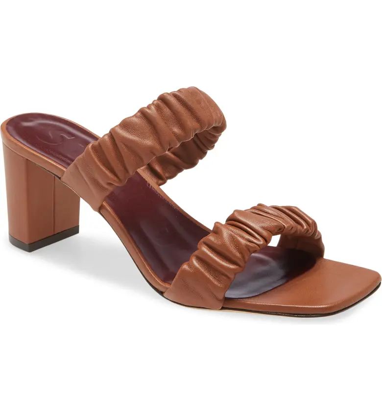 STAUD Frankie Ruched Slide Sandal | Nordstrom | Nordstrom