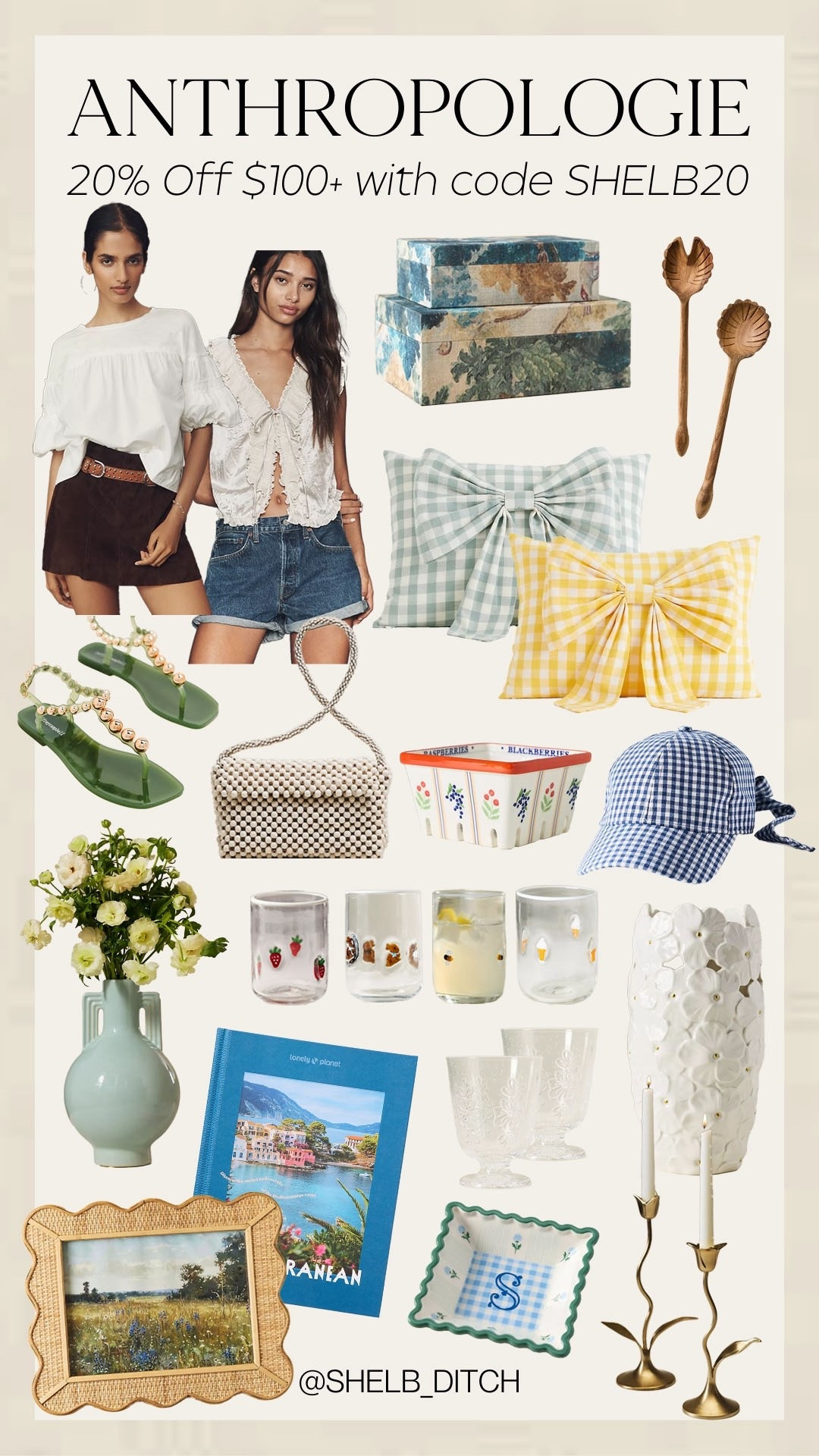 Anthropologie new arrivals for spring! Use code SHELB20 at checkout on $100+ orders!

Anthro new arrivals. Anthropologie home. Anthropologie spring fashion. Anthro spring sandals. Trending jelly sandals. Anthro spring baseball cap. Anthro spring icon glass. Anthro spring home decor  

#LTKSeasonal #LTKHome #LTKSaleAlert