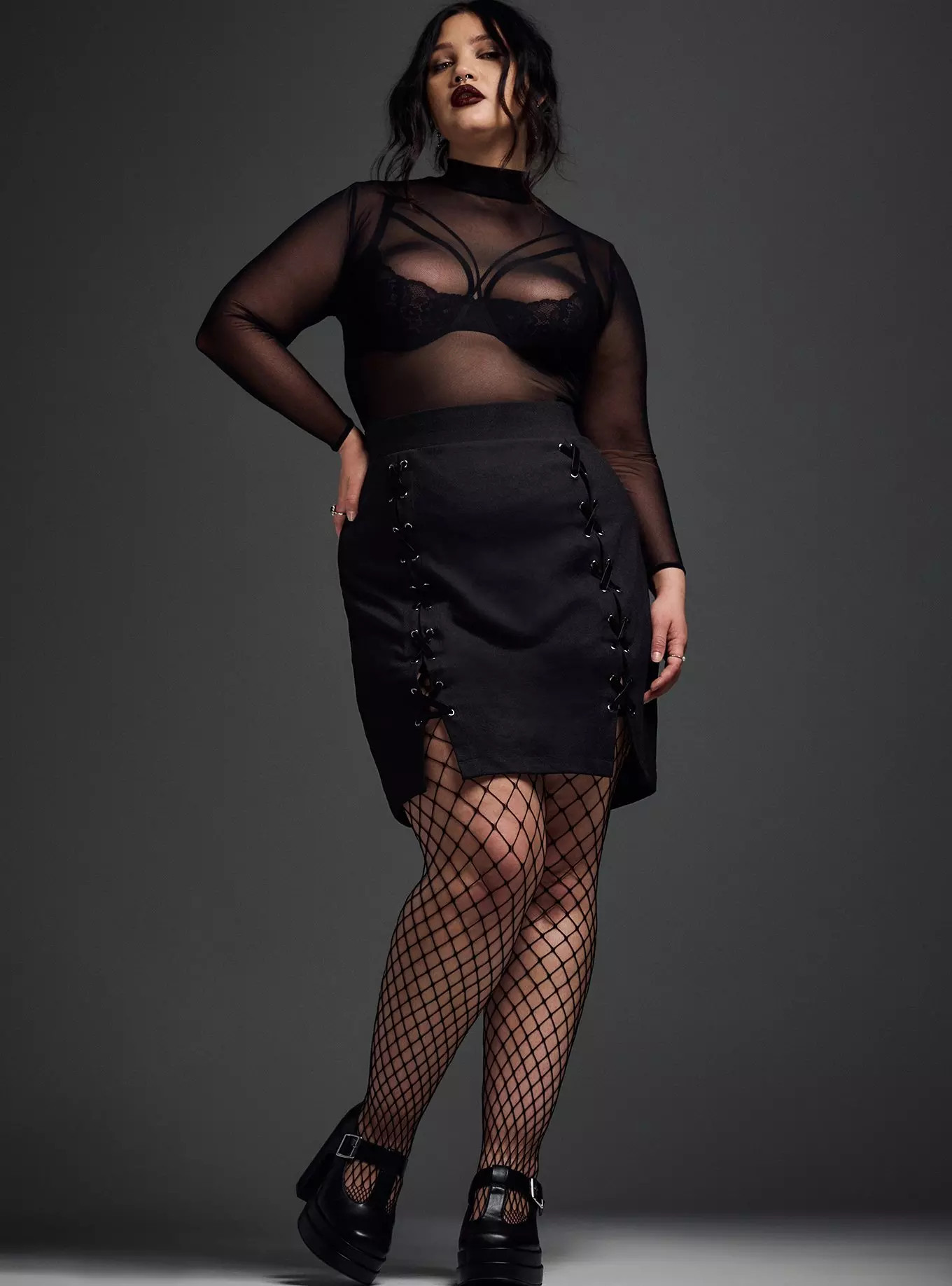 Nightfall Lace-Up Mini Skirt | Torrid (US & Canada)