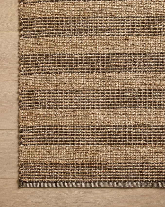 Loloi Chris Loves Julia x Judy Natural/Chocolate 2'-6" x 7'-6" Runner Rug | Amazon (US)
