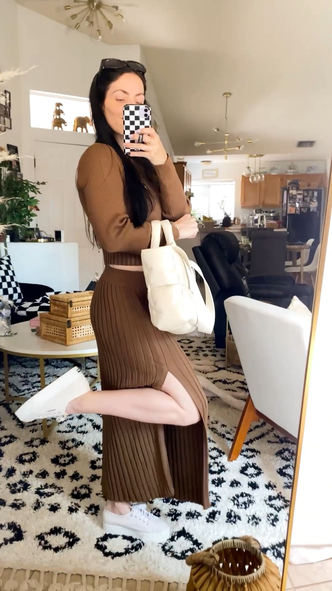 Super cute Fall outfit comin at ya!! 

Such a perfect style for this coming season! Loving this pleated 2 piece sweater set. Fits tts, wearing size medium. 
Sizing reference: 5’3 120lb, 28waist/37hip - size 27 or 5 - 36smallB. 
They have 10 other colors as well. 

Sneakers are my favorite! These platform Superga sneakers are so fun and pretty comfortable. I highly recommend sizing down a half size. I am a true 7.5 and I should have gone with the 7. This could depend on the width of your foot as well, so just be aware. 

Puffer bag is one of my newest daily  go-to bags. Super good quality and loving that puffy style. 

Oh and I’m also loving those Quay sunglasses- Yada Yada 

#founditonamazon #amazonfallfashion #falloutfit #2pieceset 

#LTKstyletip #LTKFind #LTKSeasonal