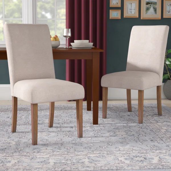 Burbury Linen Upholstered Parsons Chair | Wayfair North America