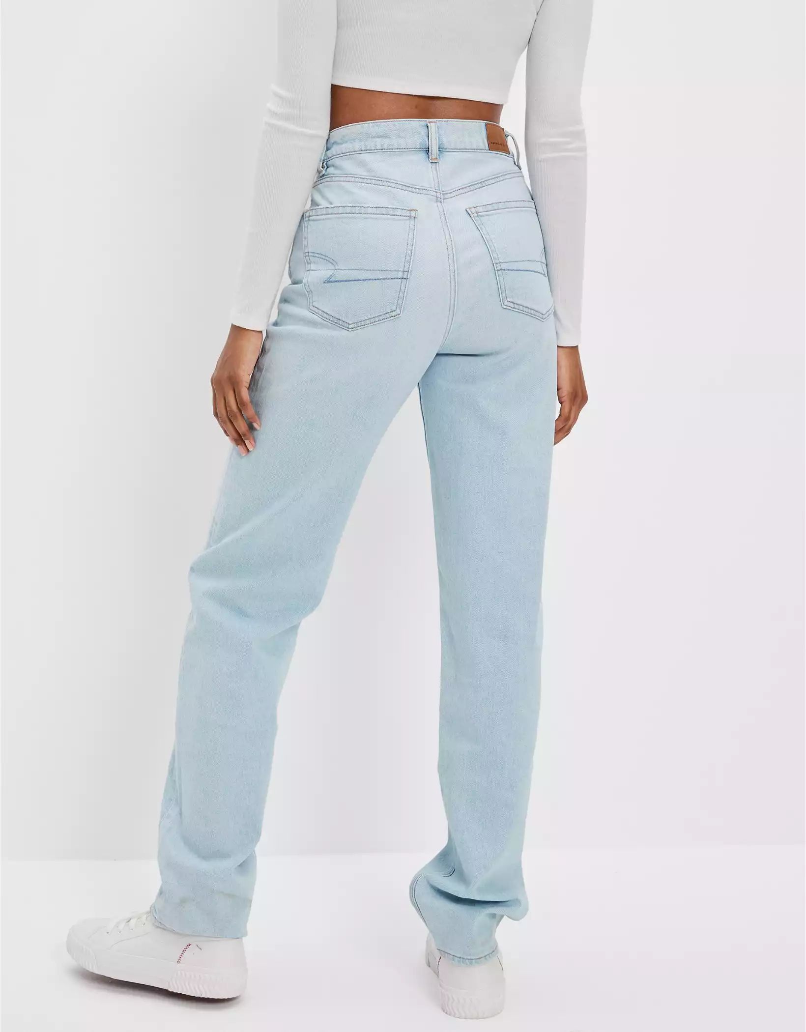 AE Strigid Highest Waist Baggy Straight Jean | American Eagle Outfitters (US & CA)