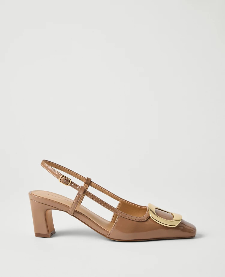 Patent Leather Buckle Pump | Ann Taylor