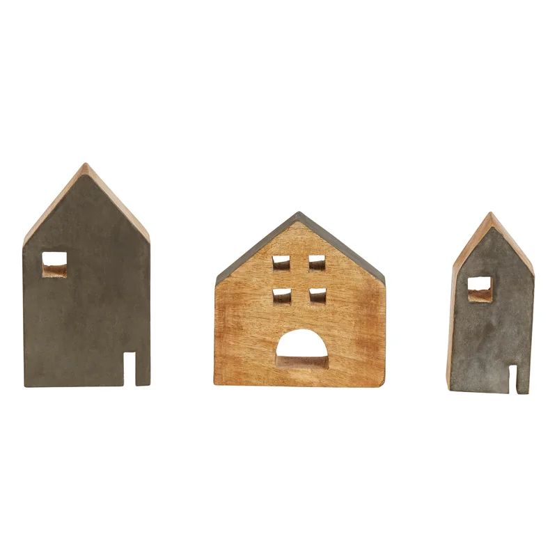 3 Piece Mango Wood House Set (Set of 3) | Wayfair North America