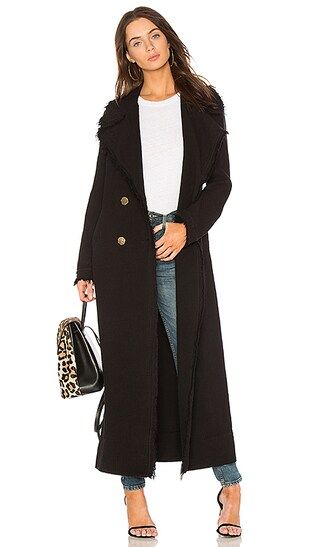 Raquel Allegra Duster Coat in Black | Revolve Clothing (Global)