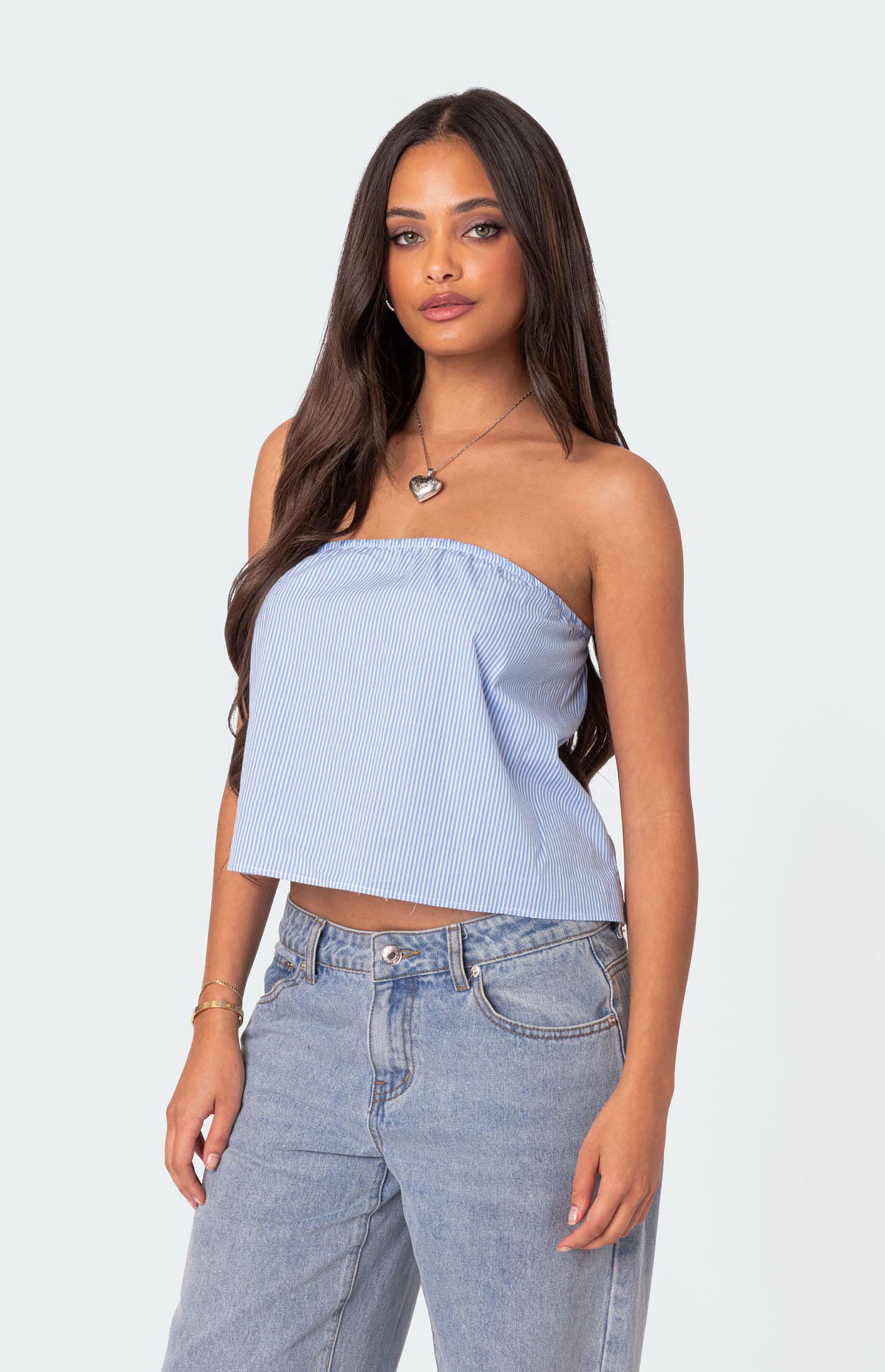 Edikted Toby Striped Tube Top | PacSun | PacSun