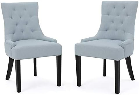 Christopher Knight Home Hayden Fabric Dining Chairs, 2-Pcs Set, Light Sky | Amazon (US)