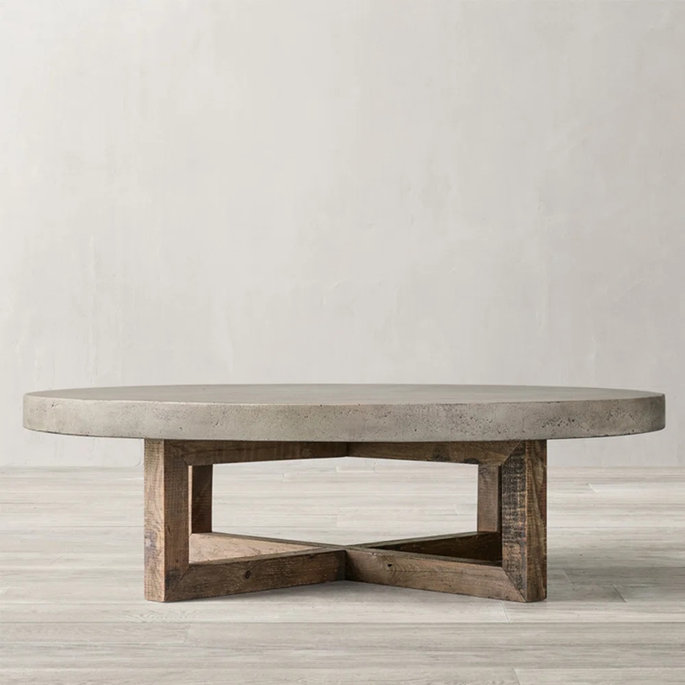 Vintage coffee table with smooth rounded edges | Wayfair North America