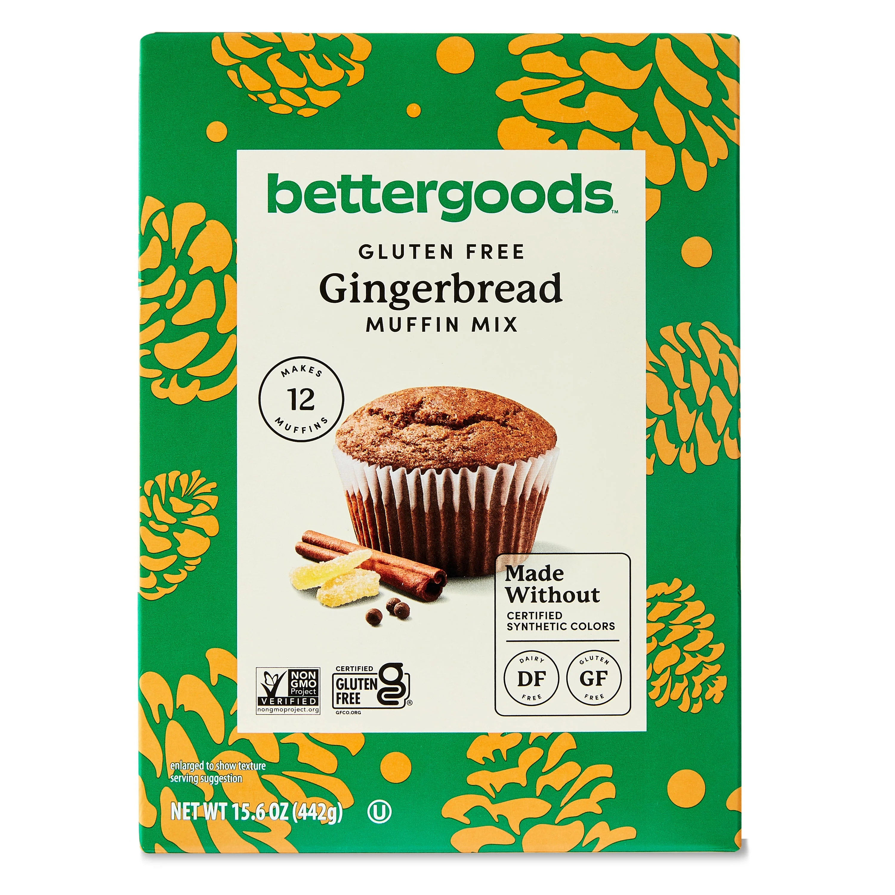 bettergoods Gluten Free Gingerbread Muffin Mix Carton, 15.6 oz | Walmart (US)