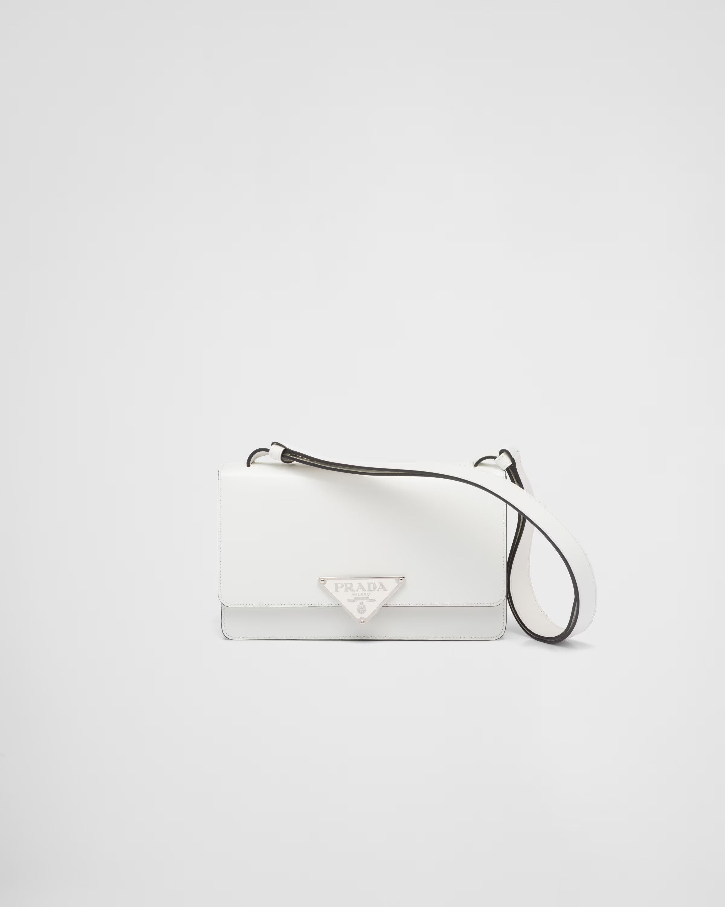 Prada Emblème brushed-leather bag | Prada Spa US