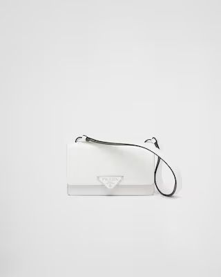 Prada Emblème brushed-leather bag | Prada Spa US