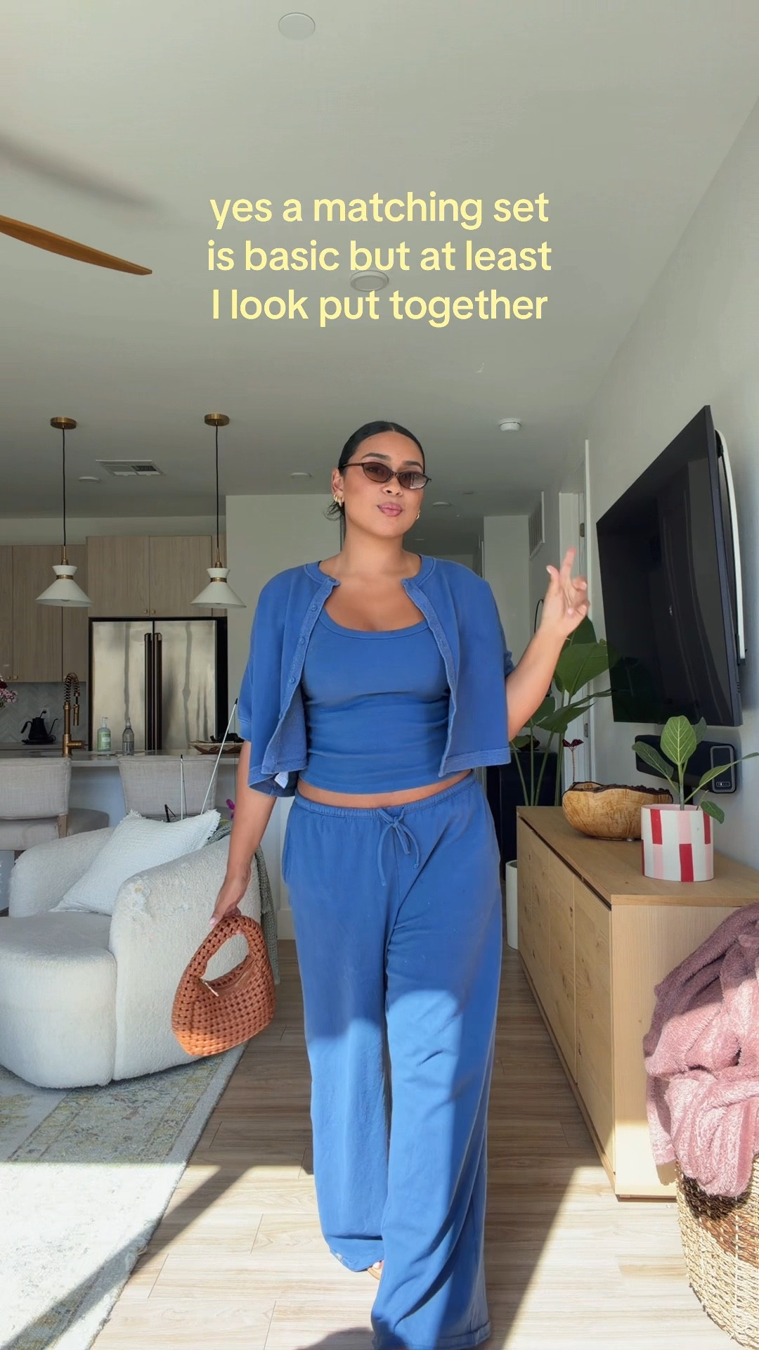 favorite matching set I own from American Eagle! Pieces are sold separately, I’m wearing a M in the tank, L in the bottoms & L in the cardigan) 

#LTKMidsize #LTKootd