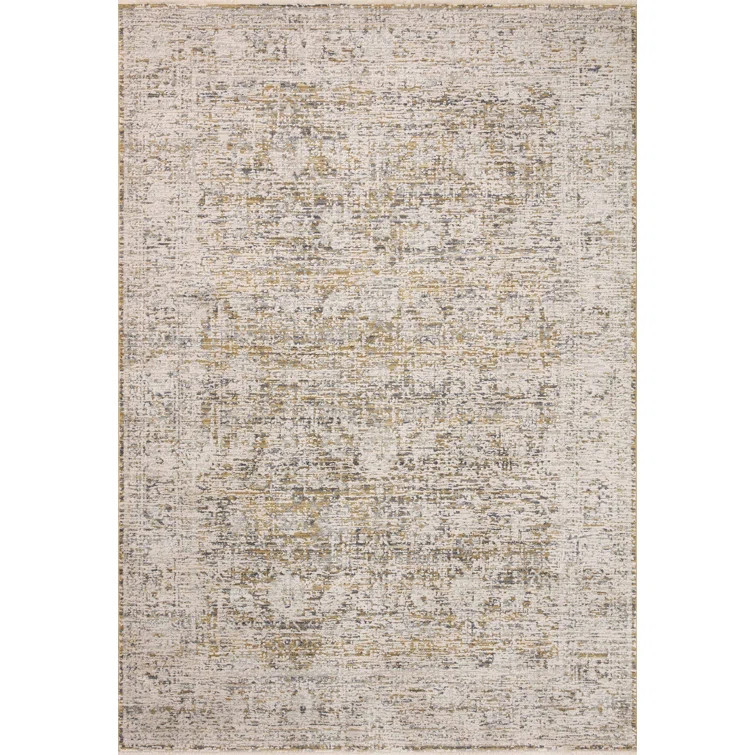Amber Lewis x Loloi Alie Gold / Beige Area Rug | Wayfair North America