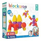 Blockaroo Magnetic Foam Building Blocks - STEM Construction Toy for Girls & Boys, Soft Foam Blocks D | Amazon (US)
