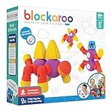 Blockaroo Magnetic Foam Building Blocks - STEM Construction Toy for Girls & Boys, Soft Foam Blocks D | Amazon (US)