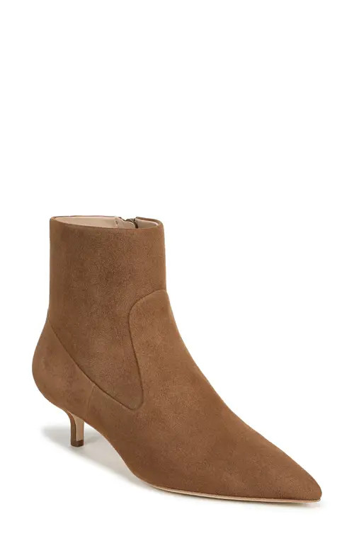 Veronica Beard Laidie Kitten Heel Bootie in Chestnut at Nordstrom, Size 6.5 | Nordstrom