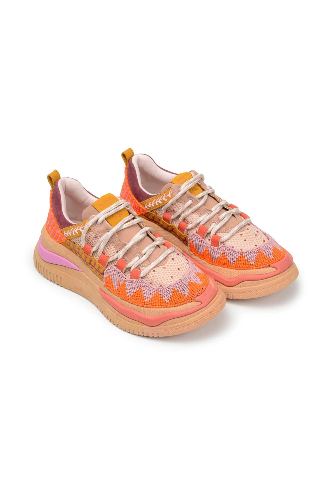 Beige Jungle Panther Platform Sneaker | FarmRio (US)