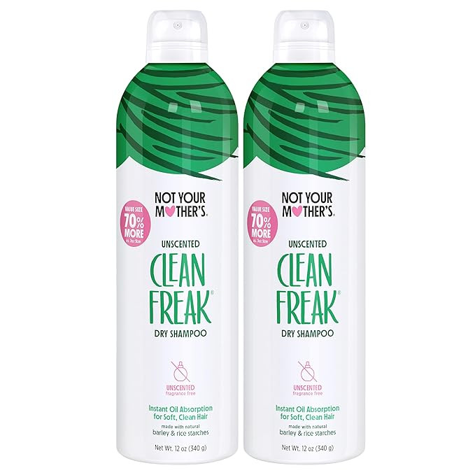 Not Your Mother's Clean Freak Refreshing Jumbo Dry Shampoo (2-Pack) - 12 oz - Instantly Refreshes... | Amazon (US)