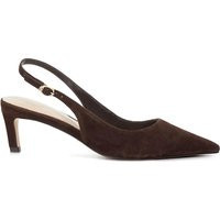 Dune London Suede Kitten Heel Slingback Shoes Brown | Marks & Spencer (UK)