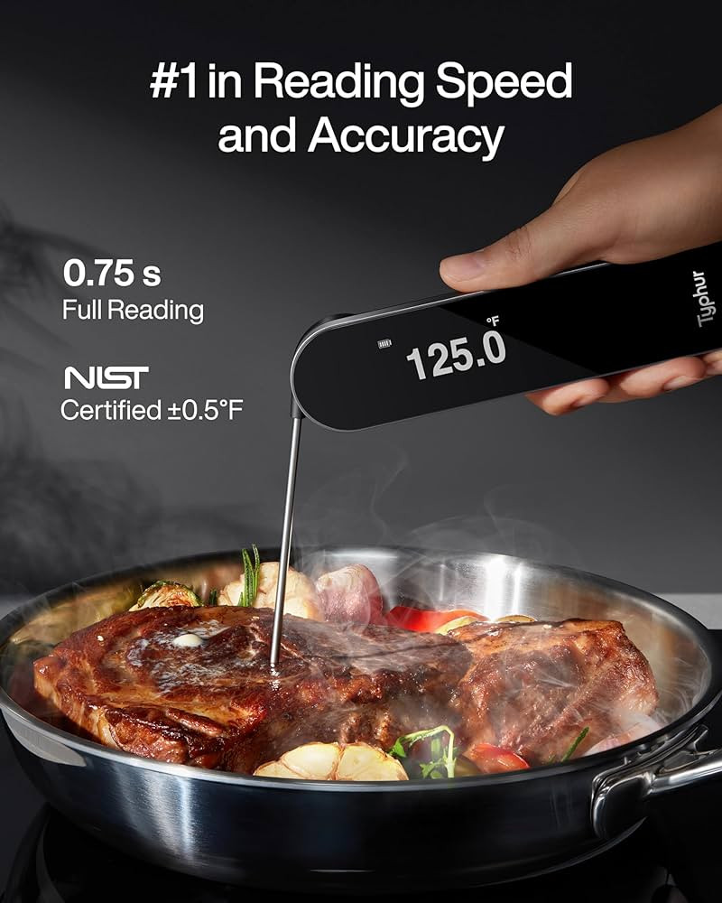 Typhur InstaProbe (Less Than .75 Seconds) Meat Thermometer Digital, Instant Read Thermometer with... | Amazon (US)