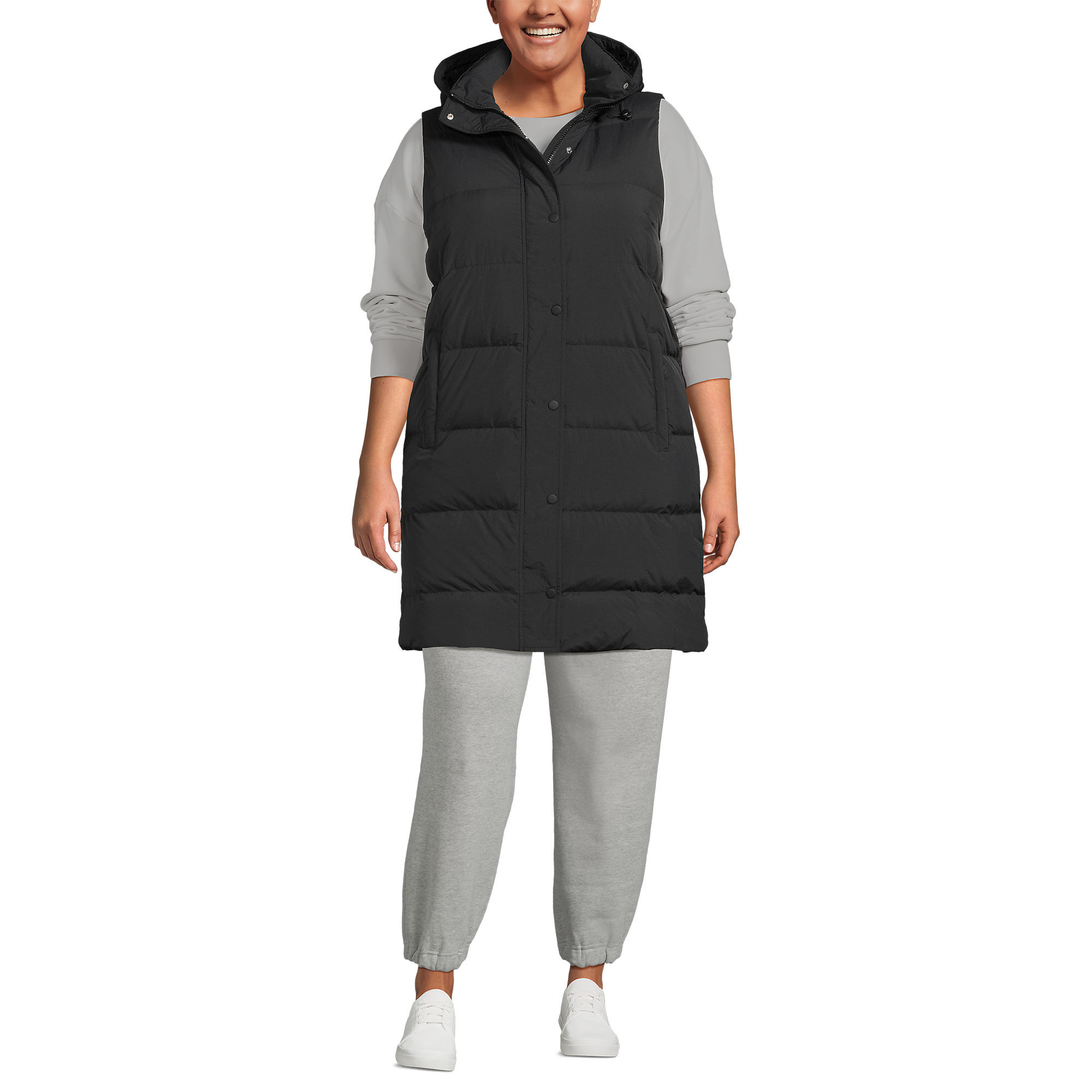 Women's Plus Size Max 600 Down Puffer Vest | Lands' End (US)