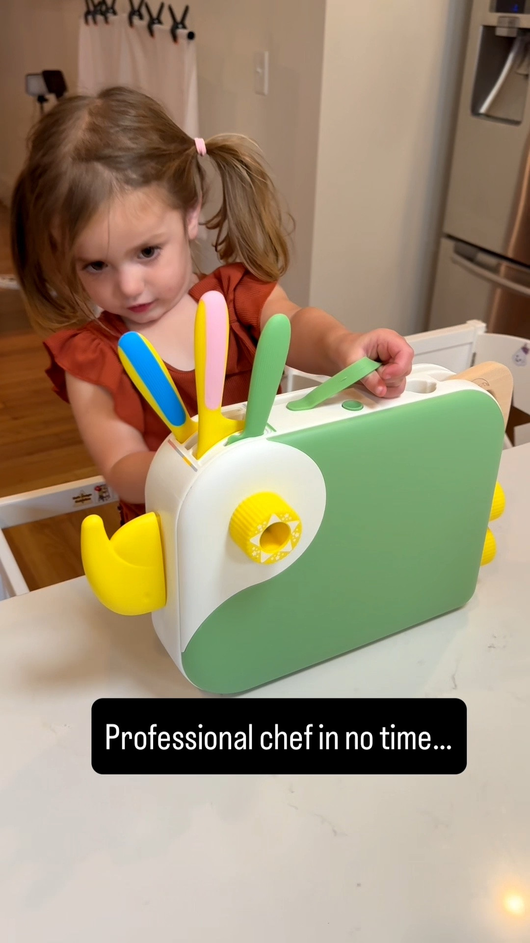 My little chef is officially in her cooking era! She is obsessed with this toddler cooking set, and I love how safe and easy the tools are for little hands while still letting her actually help in the kitchen. We used it to cut cookies and she had the best time doing it all by herself. Today cookies, tomorrow professional chef 😂

Such a fun Amazon find for toddlers who love helping in the kitchen!

#LTKKids #LTKFamily #ToddlerMustHaves #KidsCooking #ToddlerActivities #AmazonFinds #LittleChef #ToddlerMom