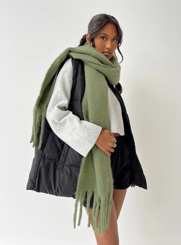 July Scarf Olive | Princess Polly US