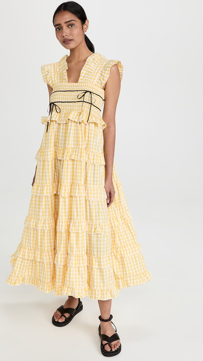 Flutter Gingham Maxi Dress | Shopbop