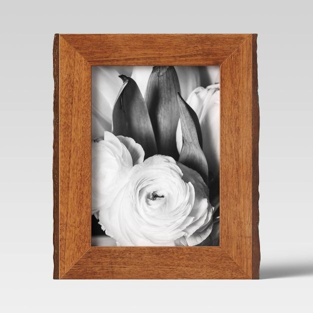 5" x 7" Vertical Sides Natural Frame Antique Wood - Threshold™ | Target