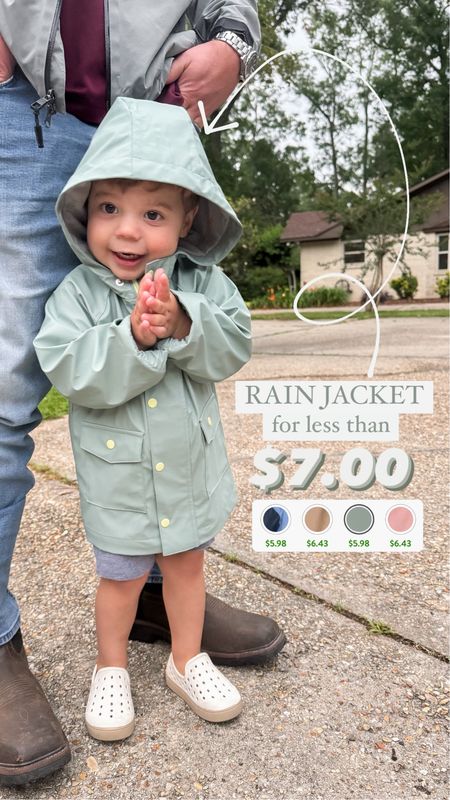 The cutest toddler rain jacket for LESS THAN $7!!!! What! Soooo cheap  

#LTKKids #LTKBaby #LTKSaleAlert