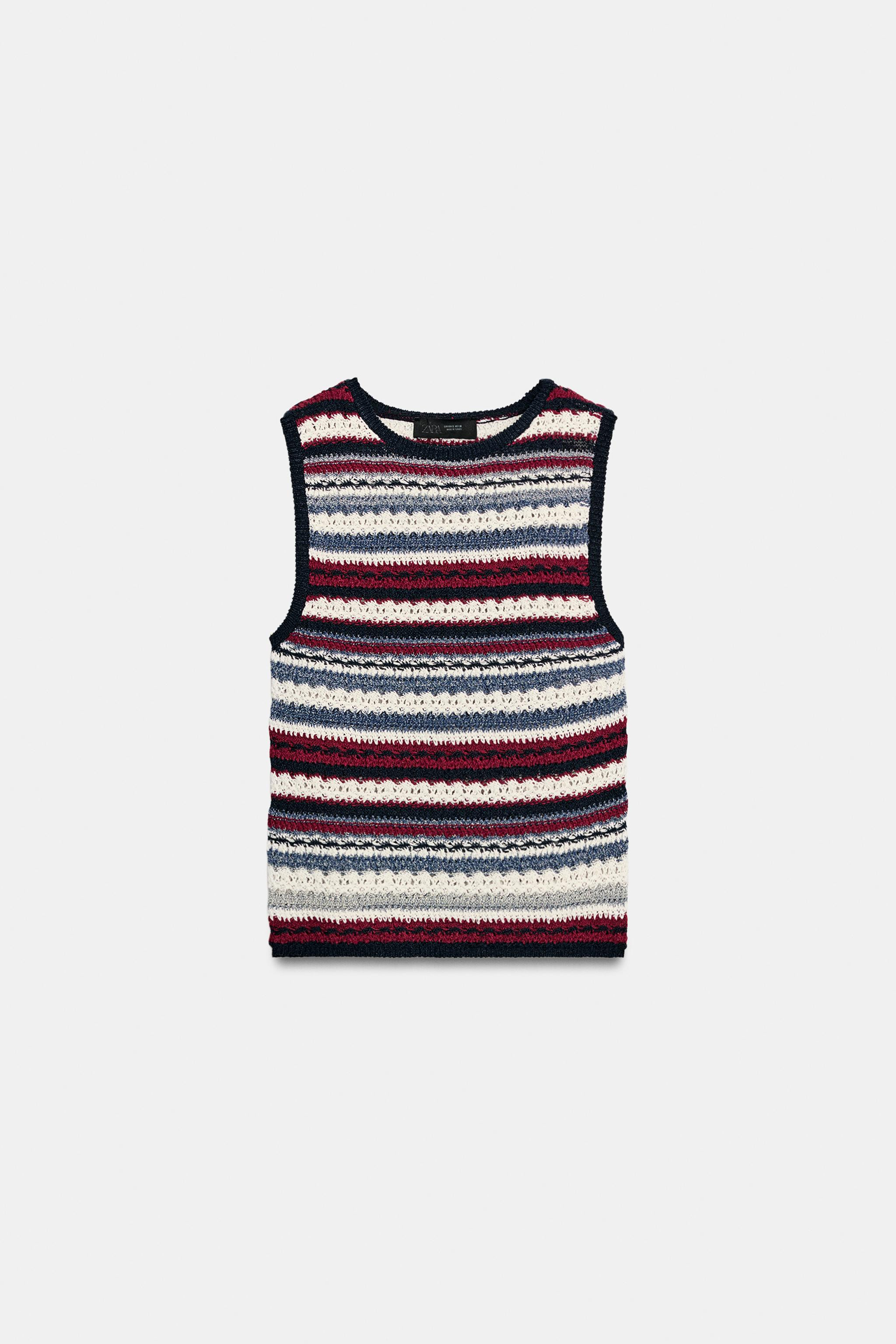 Sleeveless round neck top. | Zara US