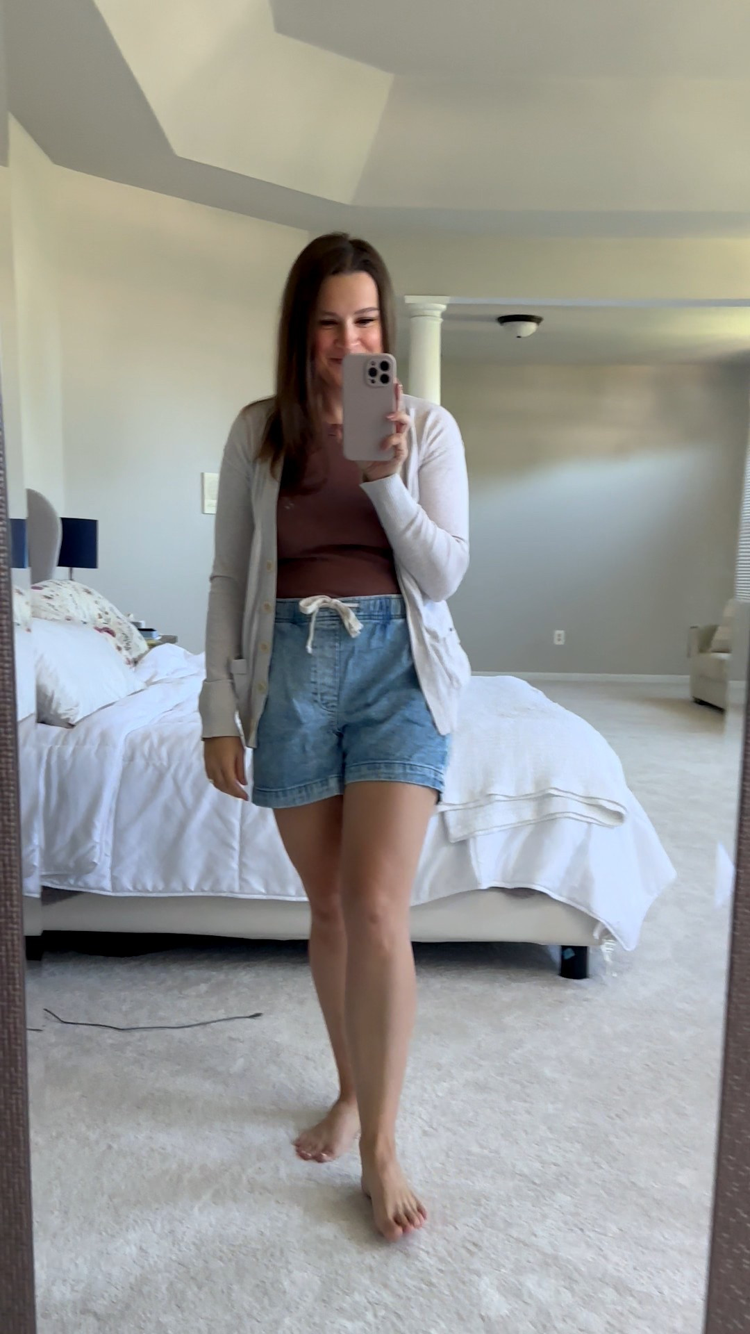 Comfy outfit for a casual weekend trip to the brewery. Wearing a medium in everything. Tank is ribbed and fitted and so flattering. These pull on jean shorts are all I’ve been wearing this summer. Paired this outfit with Birkenstock sandal dupes!

#LTKStyleTip #LTKSeasonal #LTKSaleAlert